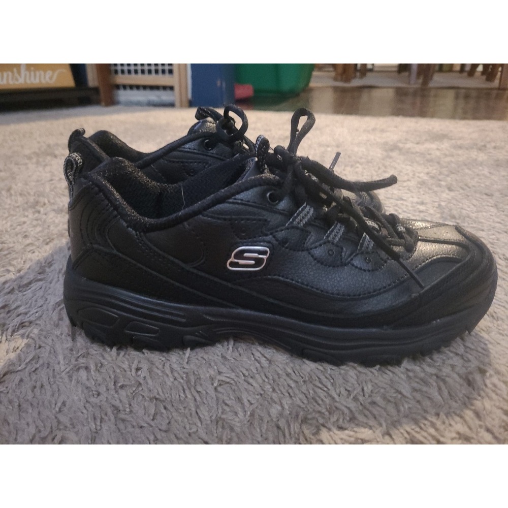 Skechers D'Lites Shoes Womens Size 9 Black Wide Fit Slip Resistant *need Insoles